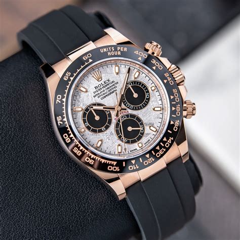 rolex daytona rose gold meteorite dial|Rolex daytona ghost edition price.